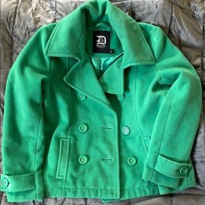 Dollhouse Green Peacoat